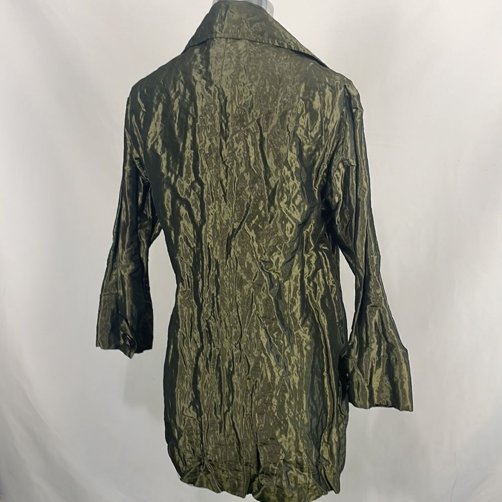 Carlisle Shiny Green Zip Nylon Jacket - Picture 4 of 6